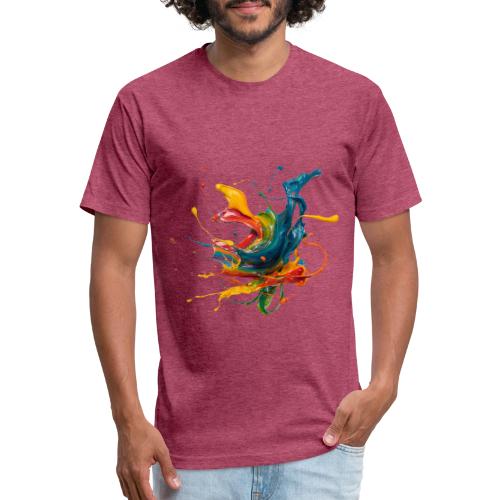 Chromatic Flow - Unisex Poly/Cotton T-Shirt