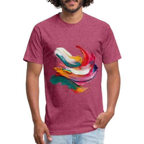 Colorful brushstrokes - Unisex Poly/Cotton T-Shirt
