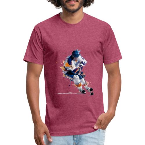 Hockey: Icy Streaks - Unisex Poly/Cotton T-Shirt