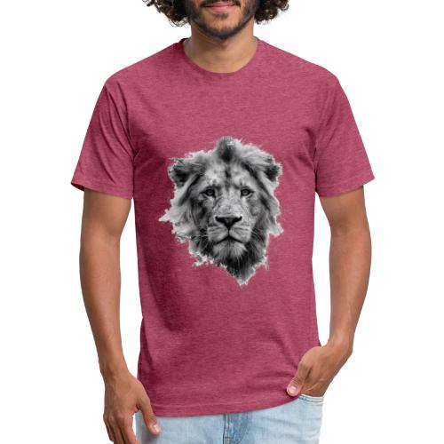 Lion: Monochrome King - Unisex Poly/Cotton T-Shirt