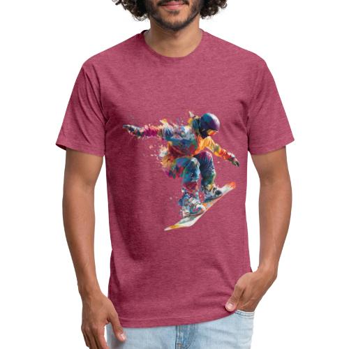 Snowboarding: Frozen Flight - Unisex Poly/Cotton T-Shirt