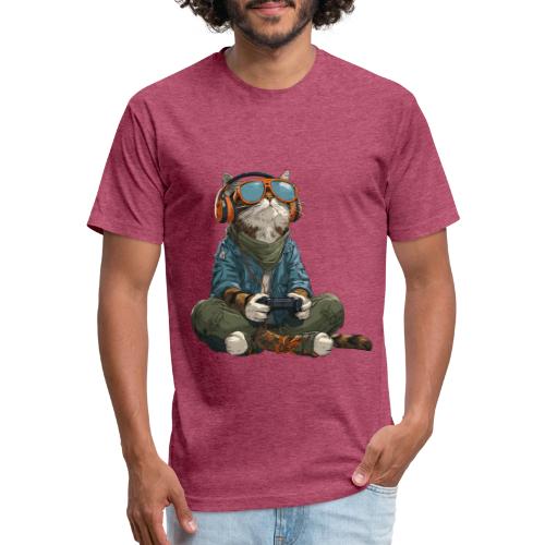Cat: Purrfect Player - Unisex Poly/Cotton T-Shirt