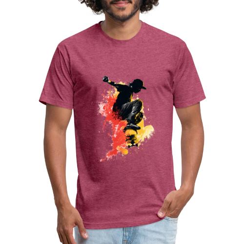 Skateboarding: Splash of Motion - Unisex Poly/Cotton T-Shirt