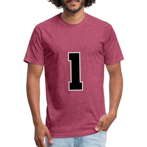 Varsity Number 1 Athletic Style - Unisex Poly/Cotton T-Shirt