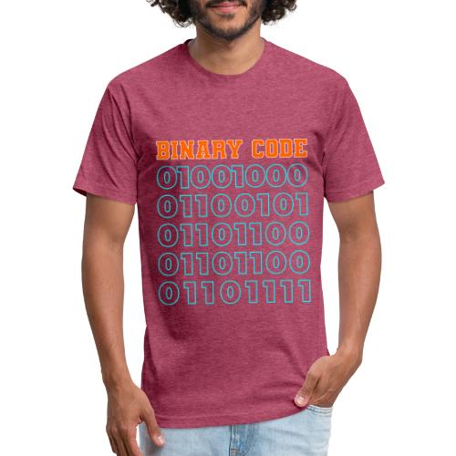 Say Hello in Binary code - Unisex Poly/Cotton T-Shirt