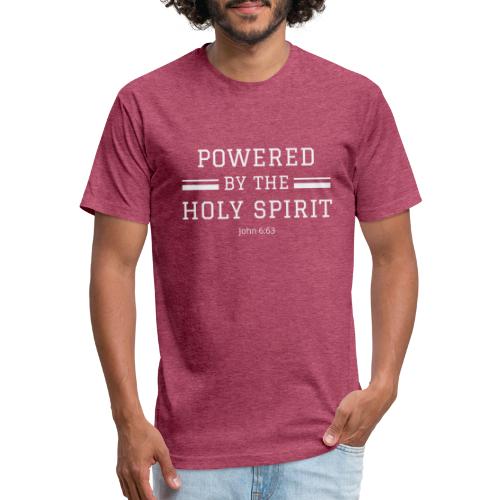 Powered by the Holy Spirit - Men’s Fitted Poly/Cotton T-Shirt