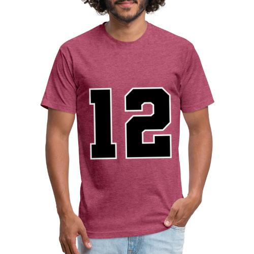 Varsity Number 12 Sports Design - Unisex Poly/Cotton T-Shirt