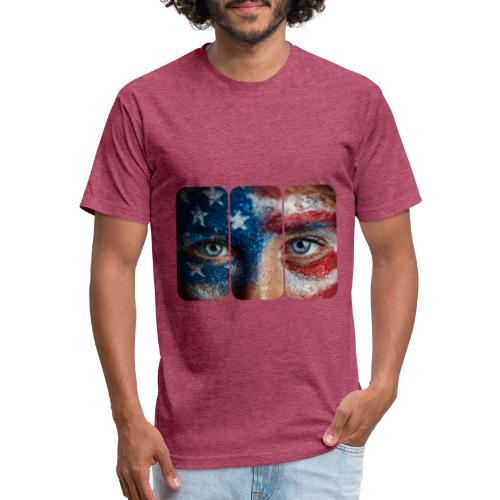 USA: Stars in Her Eyes - Unisex Poly/Cotton T-Shirt