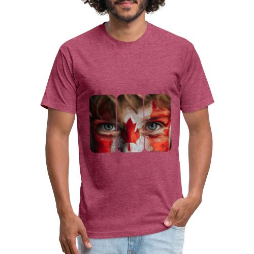 Canada: Maple Leaf Gaze - Unisex Poly/Cotton T-Shirt
