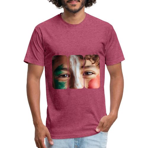Mexico: Three Stripes of Pride - Unisex Poly/Cotton T-Shirt