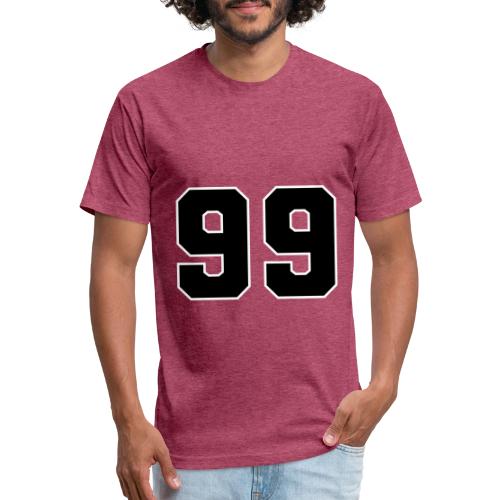 Varsity Number 99 Athletic Font - Unisex Poly/Cotton T-Shirt