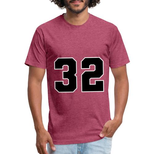 Varsity Number 32 Athletic Design - Unisex Poly/Cotton T-Shirt