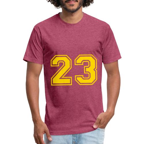Number 23 in a classic athletic collegiate font - Unisex Poly/Cotton T-Shirt