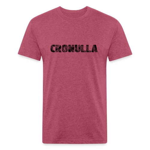 Cronulla Black - Men’s Fitted Poly/Cotton T-Shirt