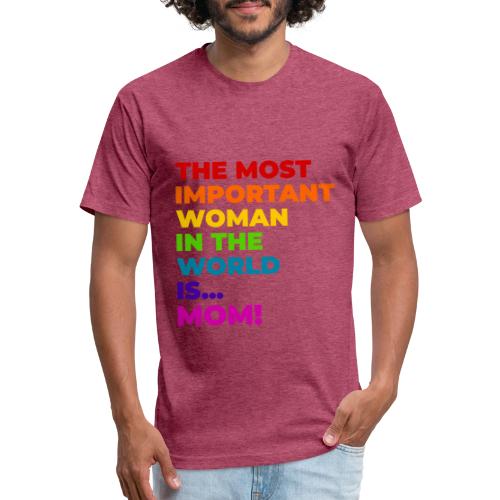 Mom: The Most Important Woman in the World - Unisex Poly/Cotton T-Shirt