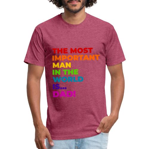 Dad: The Most Important Man in the World - Unisex Poly/Cotton T-Shirt