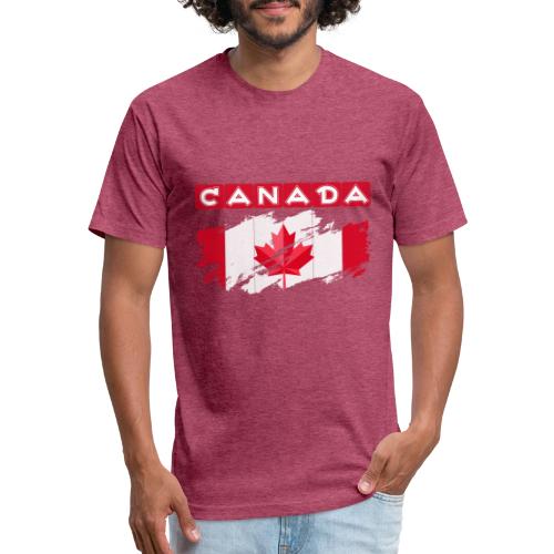 Canada, Inspired by the Canadian flag - Unisex Poly/Cotton T-Shirt