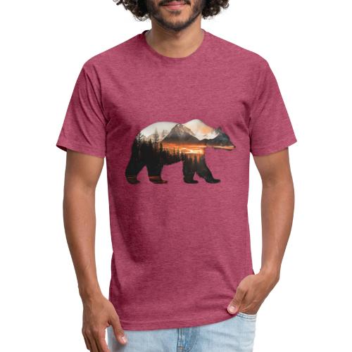 Canada Bear: fiery tones - Unisex Poly/Cotton T-Shirt
