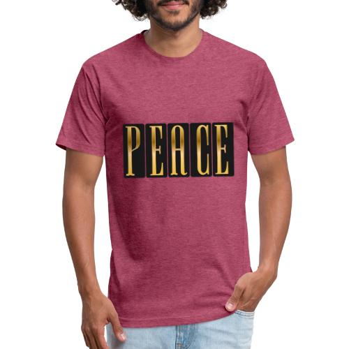 Peace in Gold - Unisex Poly/Cotton T-Shirt