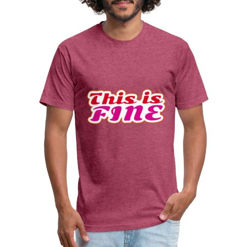 This Is Fine - Unisex Poly/Cotton T-Shirt