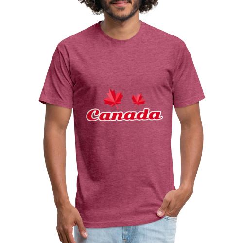 Canada with two maple leaves - Unisex Poly/Cotton T-Shirt