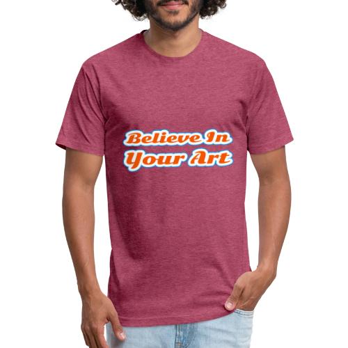 Believe in Your Art — Creative Glow Script - Unisex Poly/Cotton T-Shirt