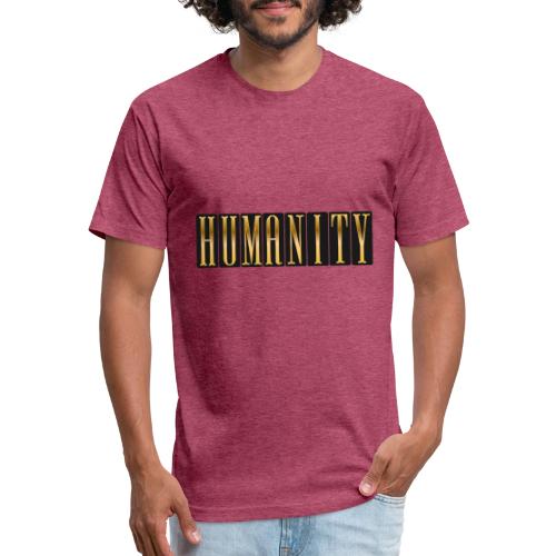 Golden Humanity Statement - Unisex Poly/Cotton T-Shirt