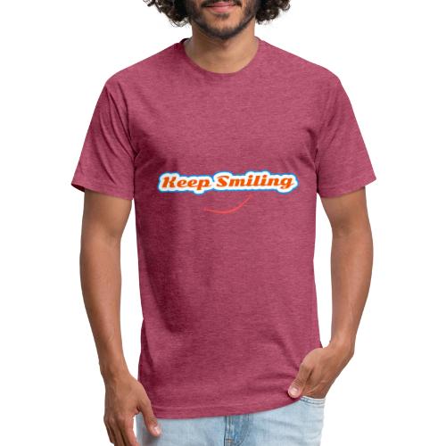 Keep Smiling Positive Vibes Graphic - Unisex Poly/Cotton T-Shirt