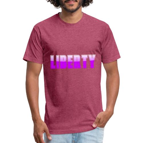 Liberty Typography Graphic Design - Unisex Poly/Cotton T-Shirt