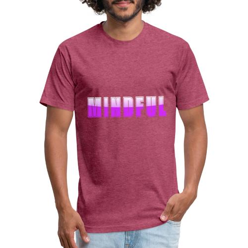 Mindful Typography Minimalist Design - Unisex Poly/Cotton T-Shirt