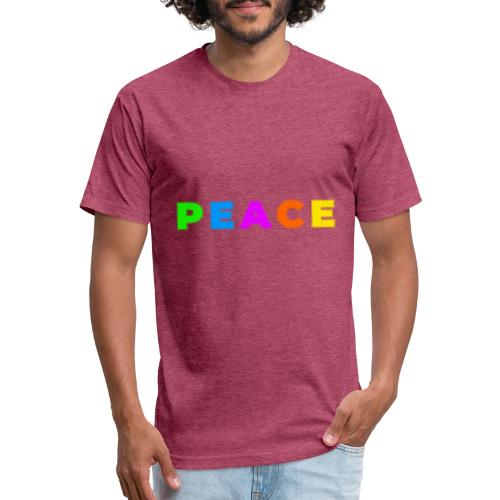 Peace in Every Color - Unisex Poly/Cotton T-Shirt