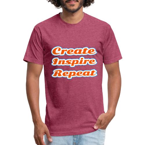 Create, Inspire, Repeat — Artist Life Script - Unisex Poly/Cotton T-Shirt