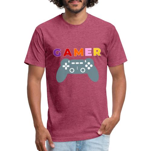 Colorful Gamer Controller Graphic - Unisex Poly/Cotton T-Shirt