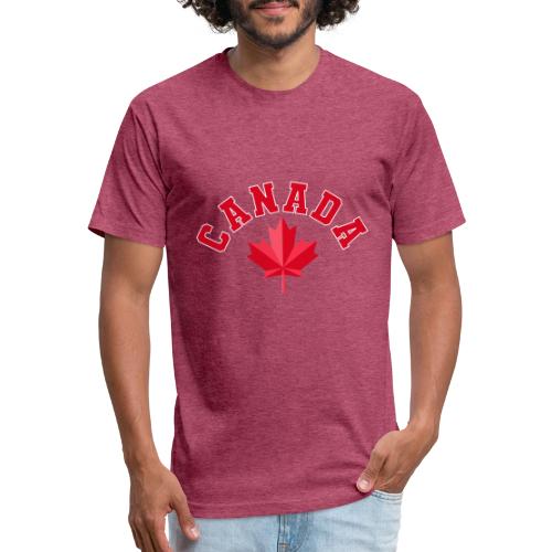Canada with maple leaf - Unisex Poly/Cotton T-Shirt