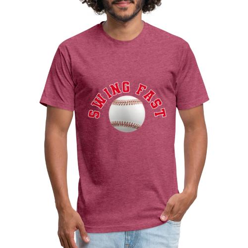 Baseball: Swing Fast Energy - Unisex Poly/Cotton T-Shirt