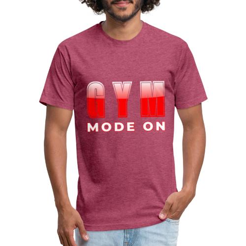 Gym Mode On Fitness Typography Design - Unisex Poly/Cotton T-Shirt