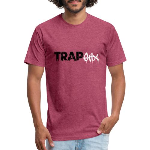 TRAPSTIX LOGO (Black x White) - Fitted Cotton/Poly T-Shirt by Next Level
