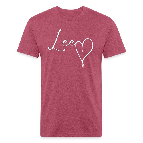 Lee Back - Men’s Fitted Poly/Cotton T-Shirt