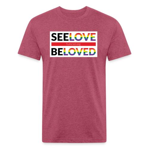 FUMCSD See Love, Be Loved: white design background - Unisex Poly/Cotton T-Shirt