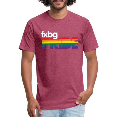 FXBG PRIDE Logo - WHITE - Unisex Poly/Cotton T-Shirt