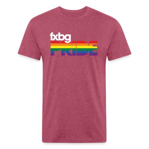 FXBG PRIDE Logo - WHITE - Unisex Poly/Cotton T-Shirt