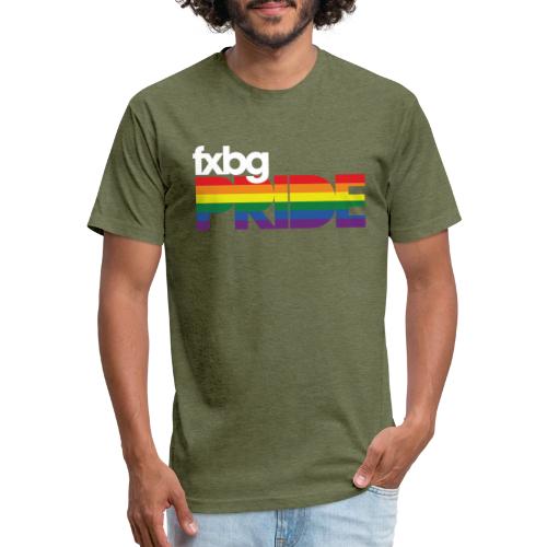FXBG PRIDE Logo - WHITE - Unisex Poly/Cotton T-Shirt