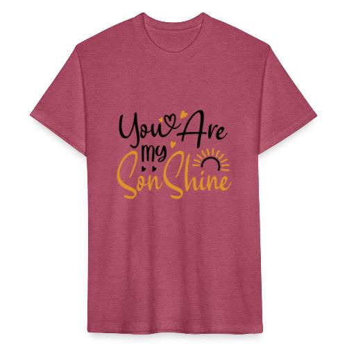 You Are My SonShine | Mom And Son Tshirt - Fitted Cotton/Poly T-Shirt by Next Level