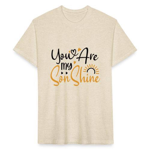 You Are My SonShine | Mom And Son Tshirt - Fitted Cotton/Poly T-Shirt by Next Level