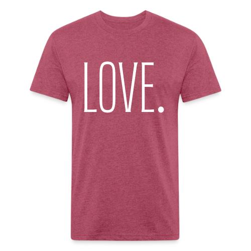 Smoon City_Just Text 6 Love Thin White - Unisex Poly/Cotton T-Shirt