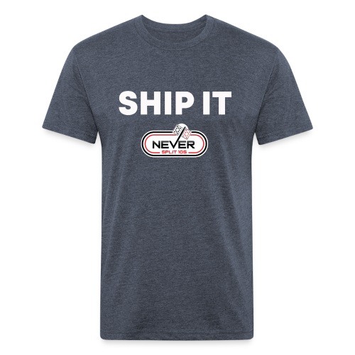 Ship It Design - Men’s Fitted Poly/Cotton T-Shirt