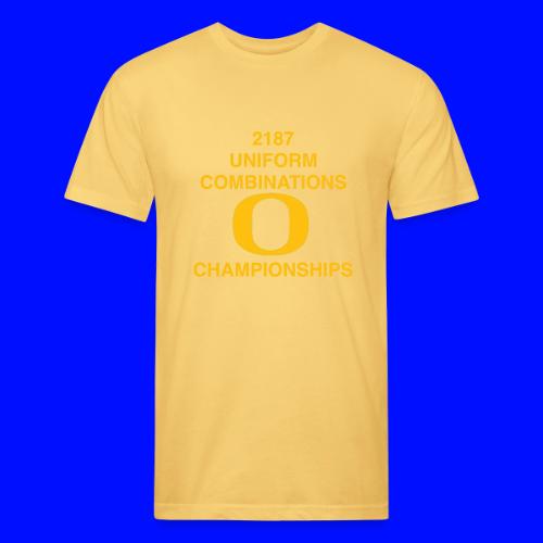 2187 UNIFORM COMBINATIONS O CHAMPIONSHIPS - Men’s Fitted Poly/Cotton T-Shirt