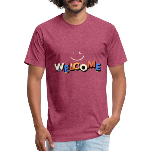 Smile and welcome design - Unisex Poly/Cotton T-Shirt