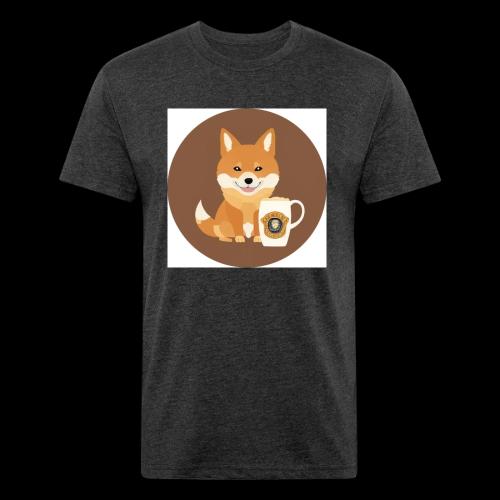 Doggo with Beer - Unisex Poly/Cotton T-Shirt