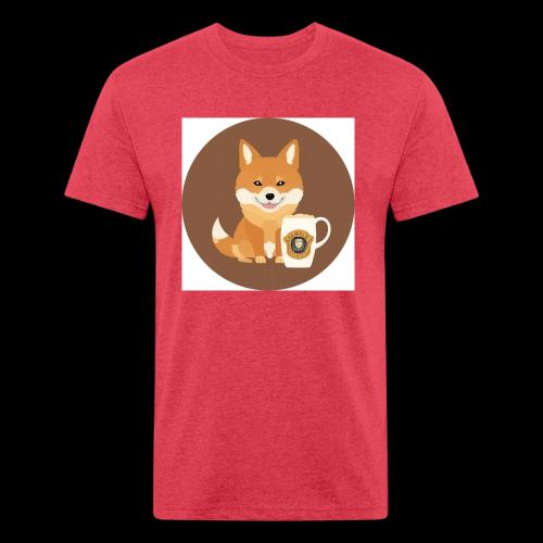 Doggo with Beer - Unisex Poly/Cotton T-Shirt